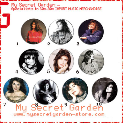 Laura Branigan - Portrait Pinback Button Badge Set 1a or 1b ( or Hair Ties / 4.4 cm Badge / Magnet / Keychain Set )